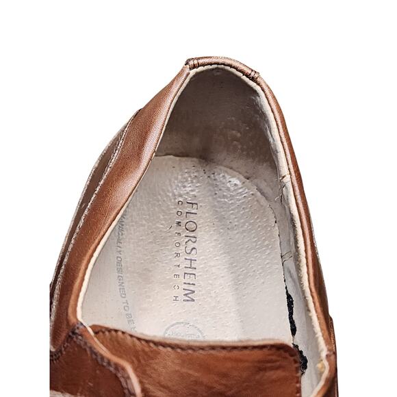 Florsheim Shoes Mens 11 3E Wide Comfortech Leather Oxford Dress Square Toe Lace - Picture 9 of 16